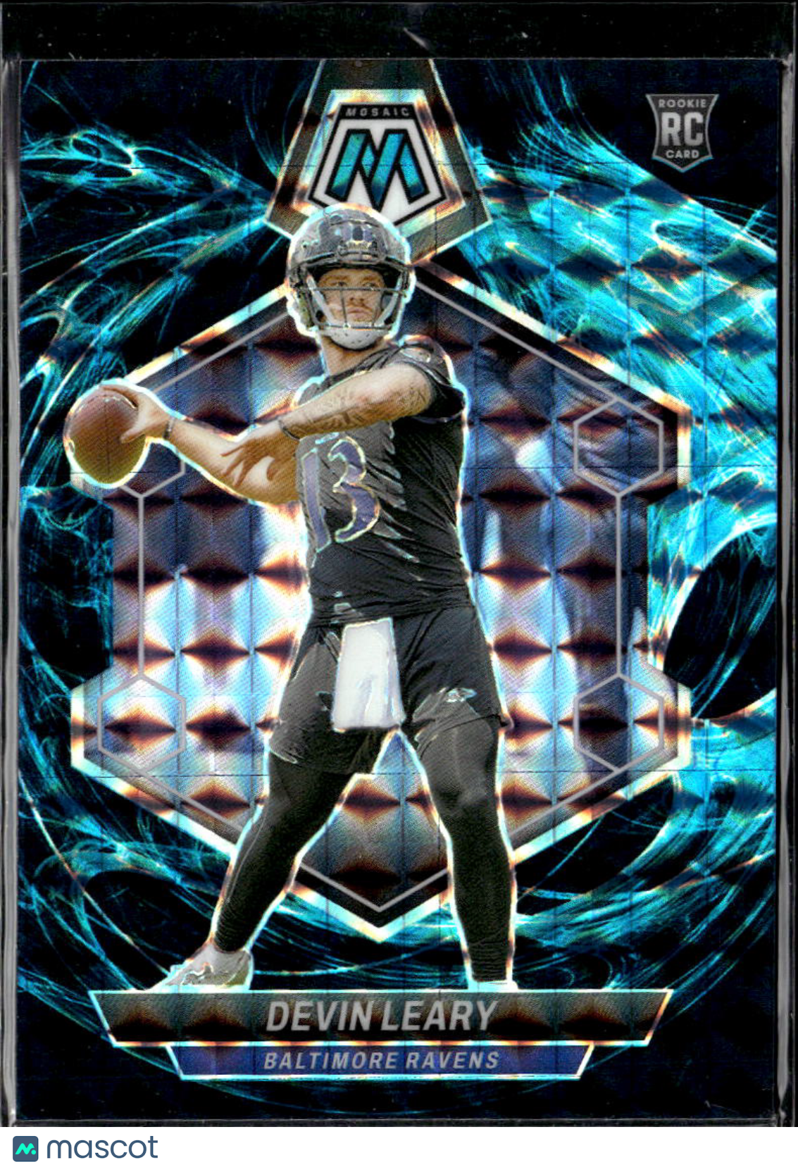 Devin Leary 2024 Mosaic Genesis SSP Rookie RC Baltimore Ravens