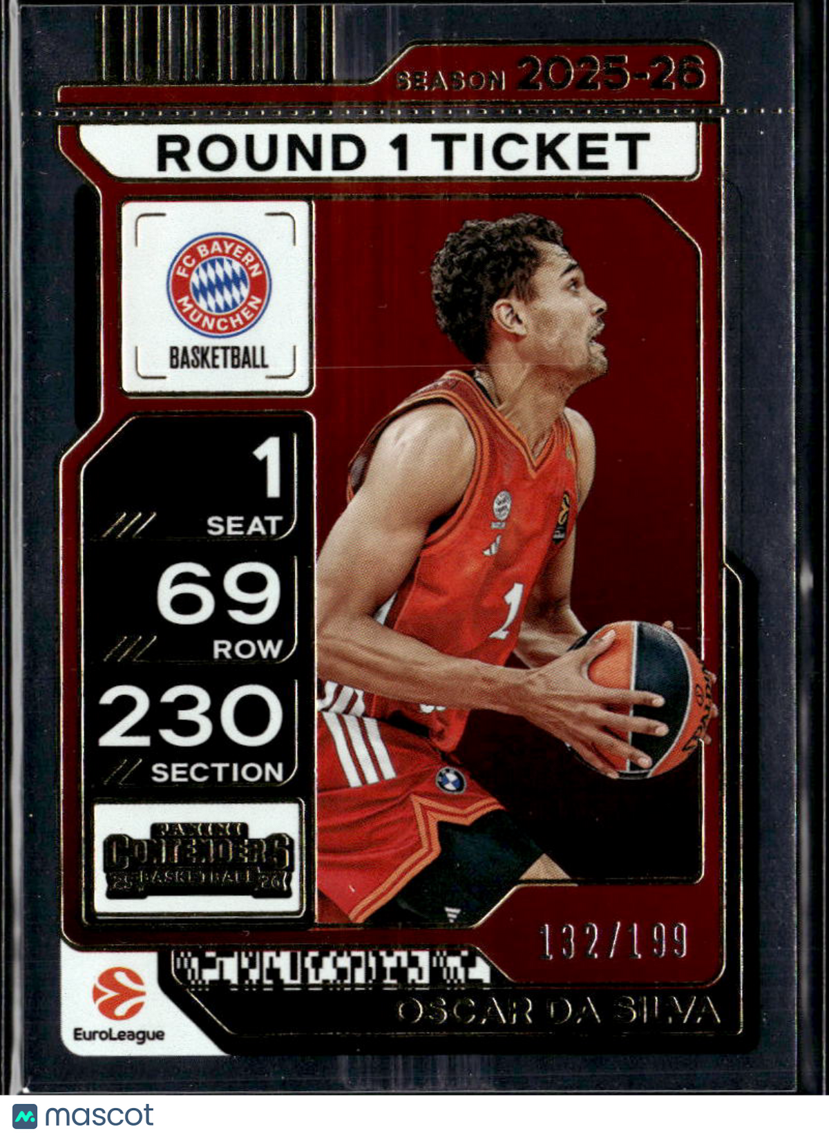 Oscar da Silva 2026 Contenders EuroLeague /199 Bayern Munich Basketball