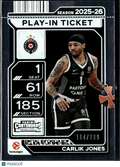Carlik Jones 2026 Contenders EuroLeague Play-In Ticket /299 Partizan NIS