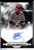 William Bergolla 2023 Bowman Sterling Auto Autograph Philadelphia Phillies
