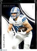 Sam LaPorta 2025 Immaculate Collection JERSEY NUMBER 87/99 Detroit Lions
