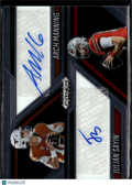 Julian Sayin Arch Manning 2025 Prizm Black Auto Autograph Texas Ohio State