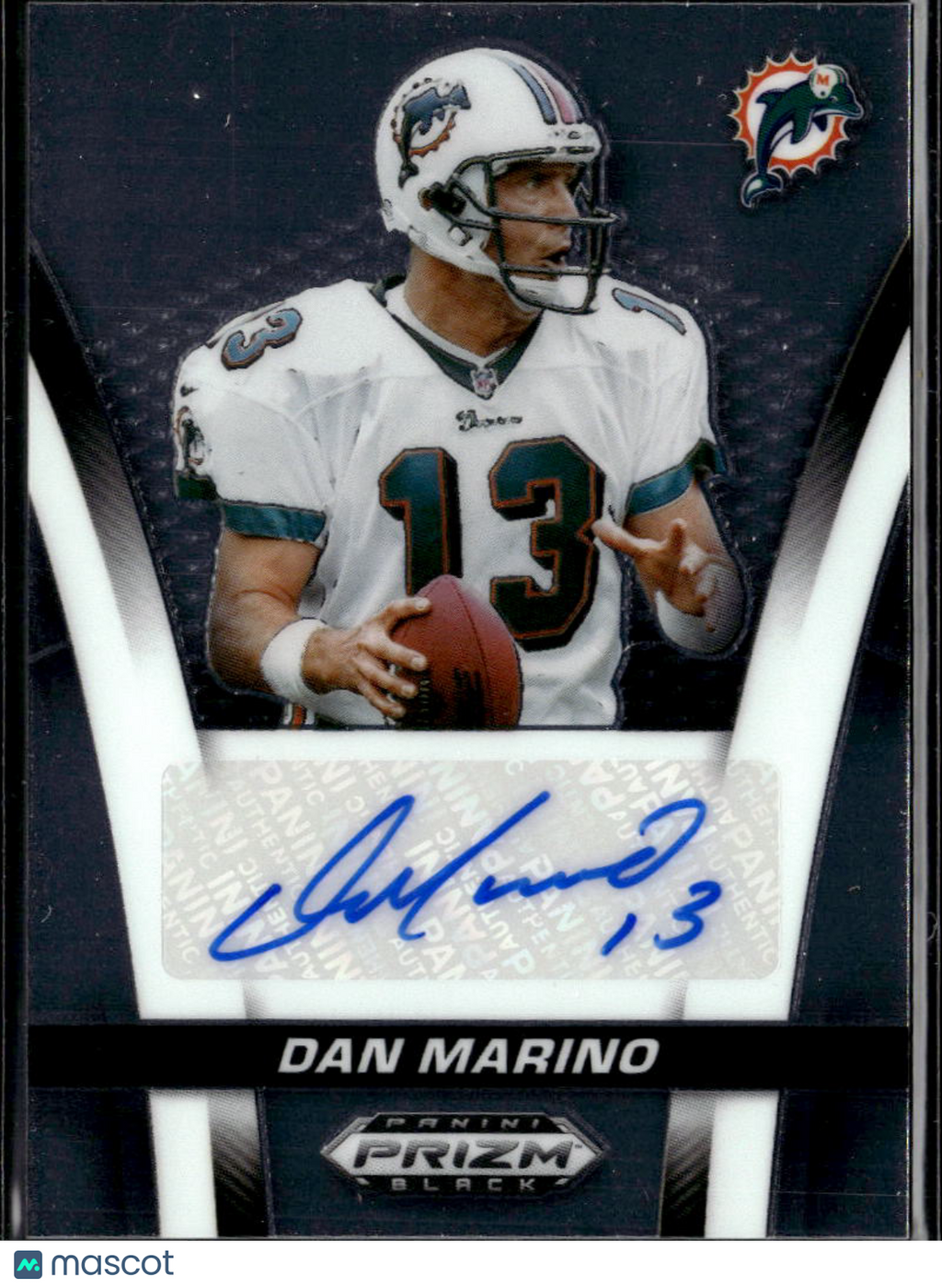 Dan Marino 2025 Prizm Black Auto Autograph Miami Dolphins