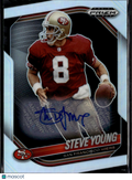 Steve Young 2025 Prizm Black Auto Autograph Silver San Francisco 49ers
