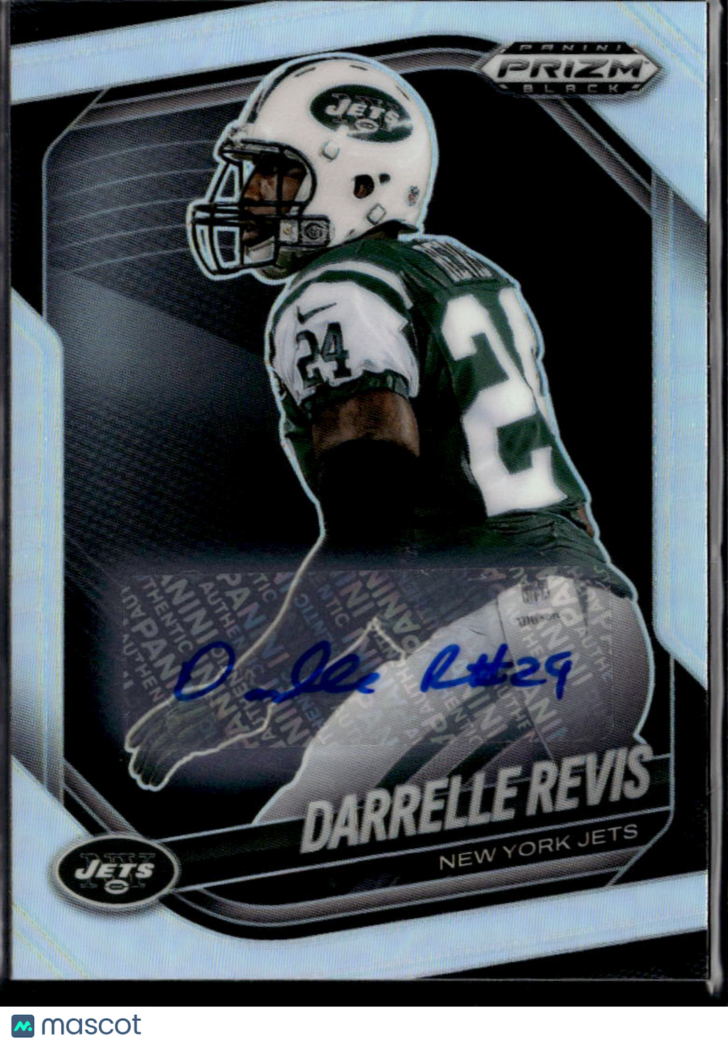 Darrelle Revis 2025 Prizm Black Auto Autograph Silver New York Jets