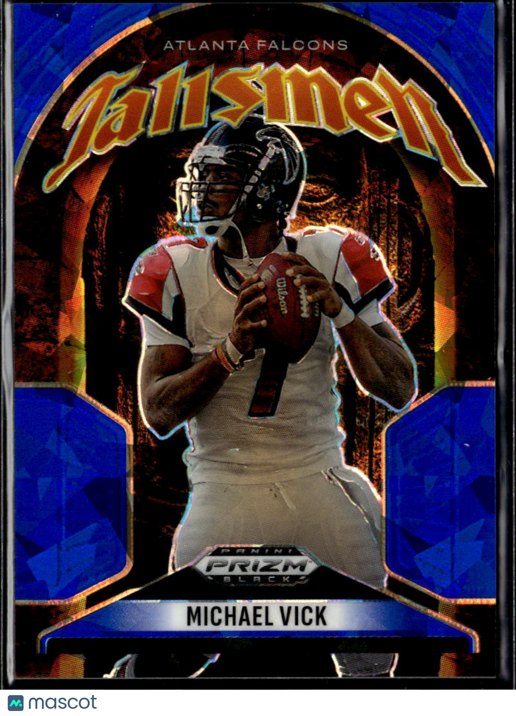 Michael Vick 2025 Prizm Black Blue Ice 54/125 Atlanta Falcons