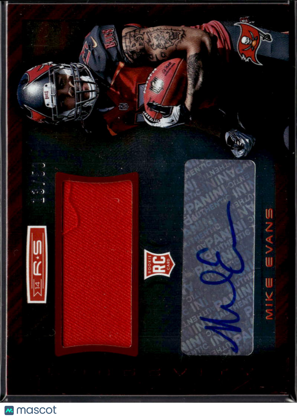 Mike Evans 2014 Rookies and Stars Auto Autograph RC JERSEY # 13/50 Buccaneers
