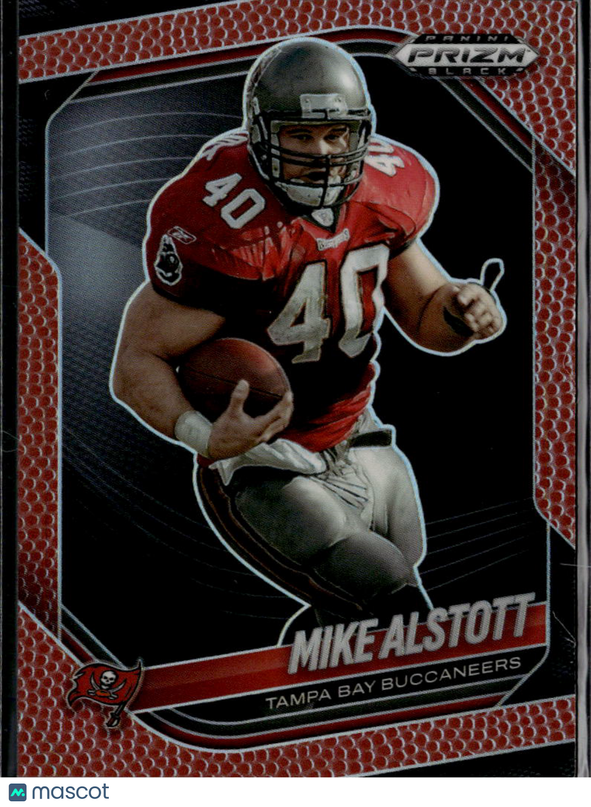 Mike Alstott 2025 Prizm Black Pigskin Football /225 Tampa Bay Buccaneers