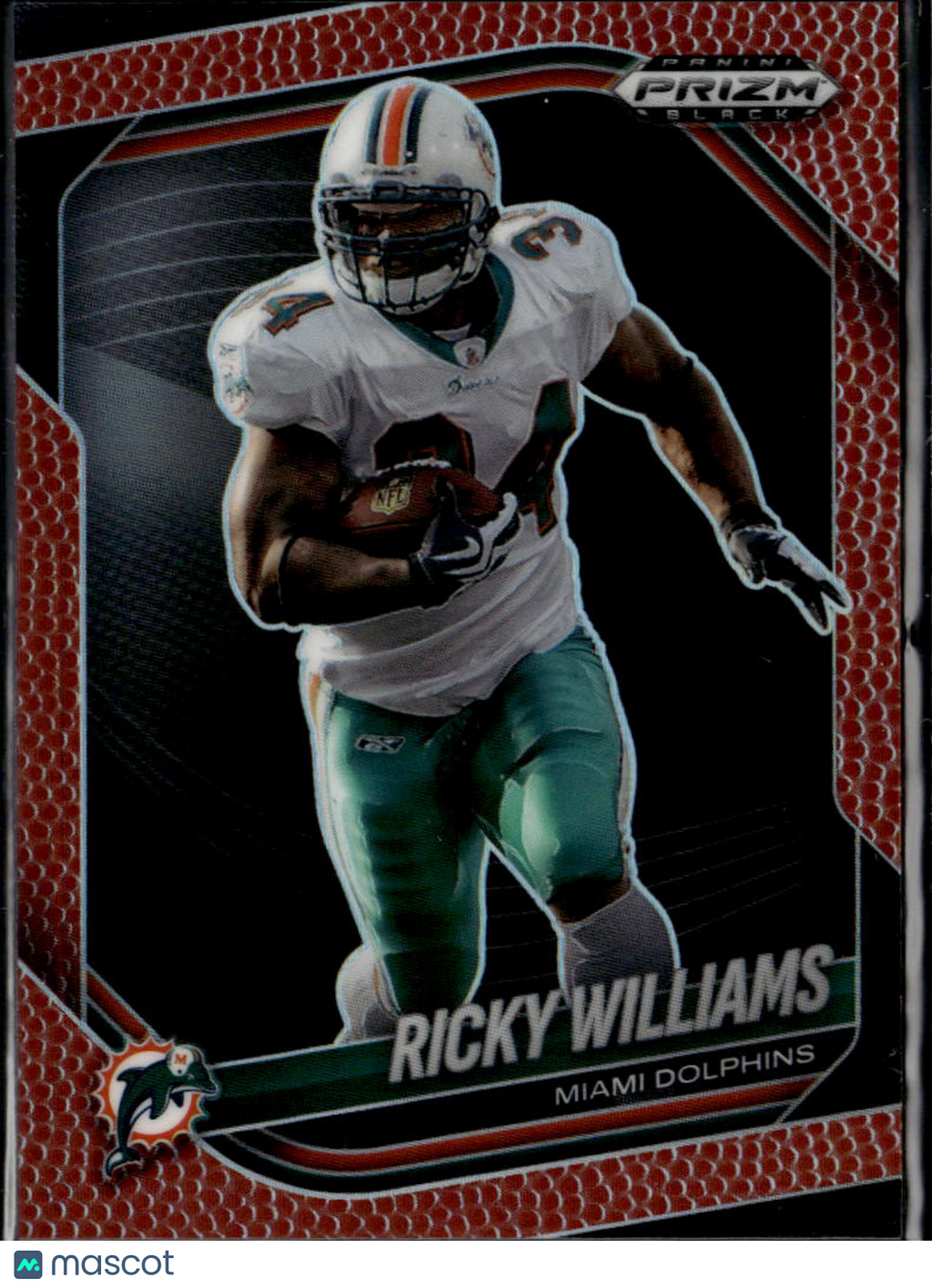 Ricky Williams 2025 Prizm Black Pigskin Football /225 Miami Dolphins