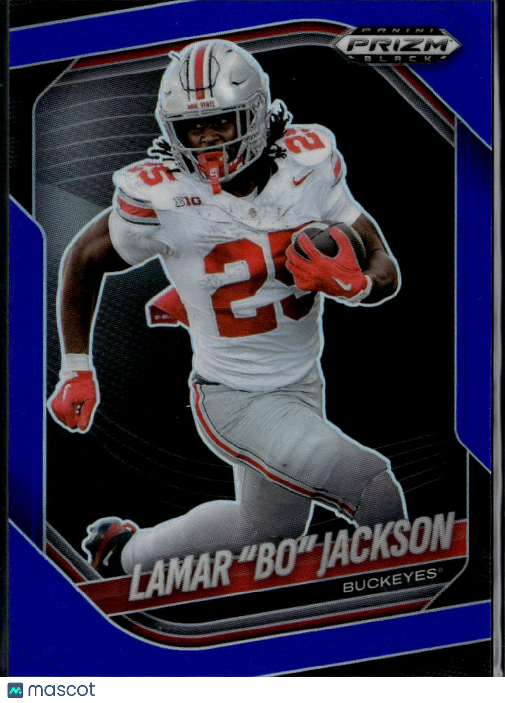 Lamar Bo Jackson 2025 Prizm Black Blue RC /199 Ohio State Buckeyes