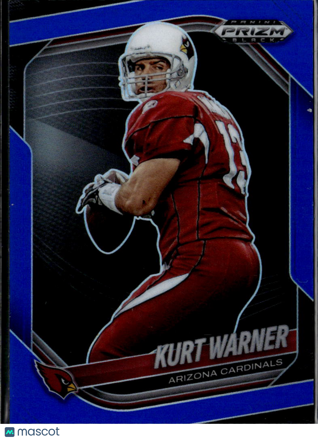 Kurt Warner 2025 Prizm Black Blue /199 Arizona Cardinals