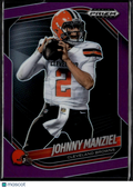 Johnny Manziel 2025 Prizm Black Purple /99 Cleveland Browns