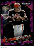 Bernie Kosar 2025 Prizm Black Purple Ice /149 Cleveland Browns