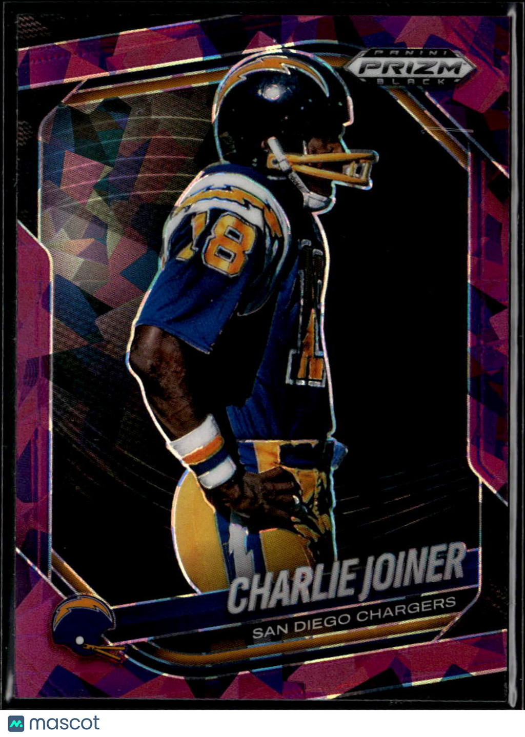 Charlie Joiner 2025 Prizm Black Purple Ice /149 San Diego Chargers
