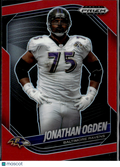 Jonathan Ogden 2025 Prizm Black Red /299 Baltimore Ravens