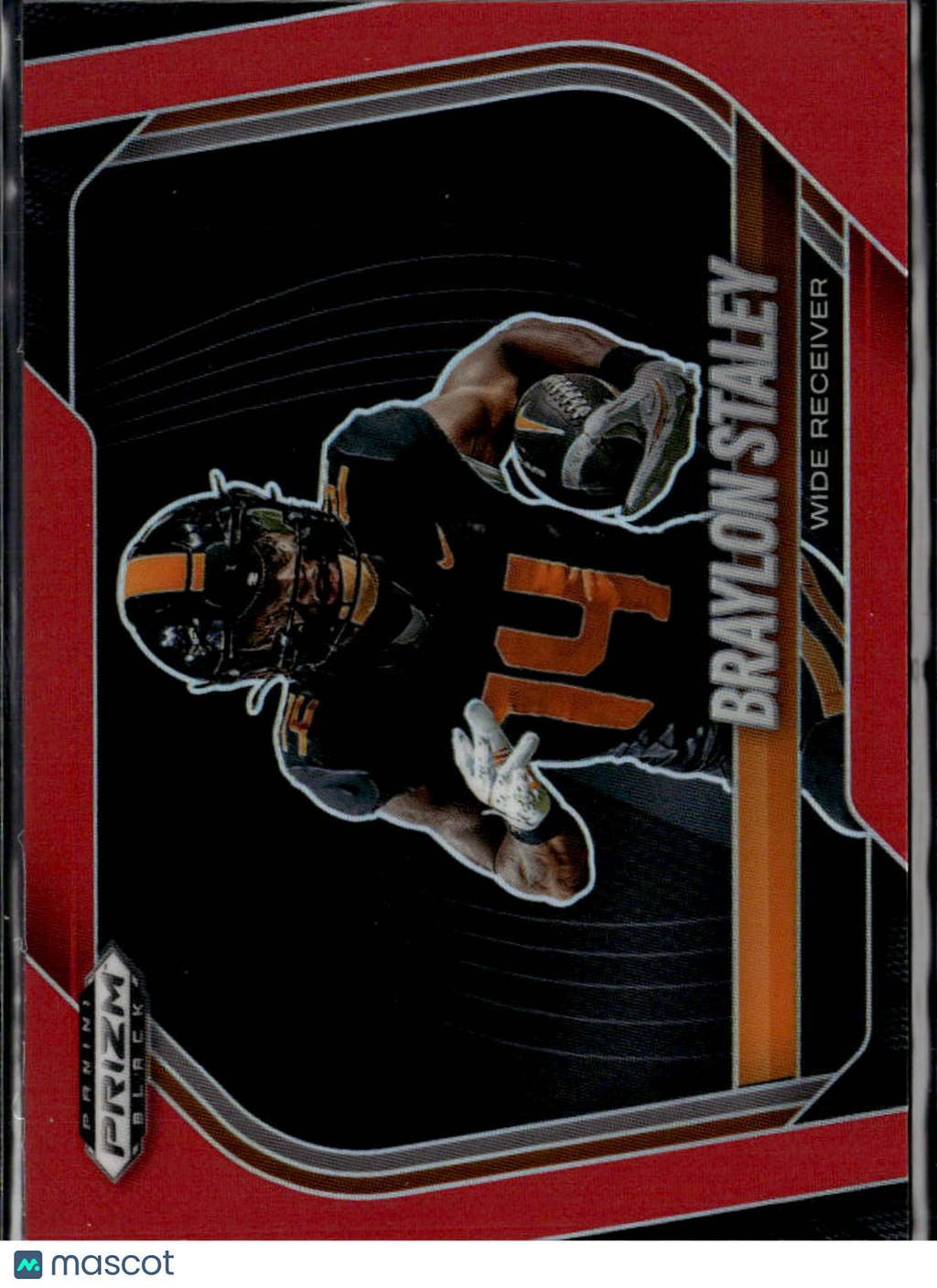 Braylon Staley 2025 Prizm Black Red /299 Tennessee Volunteers