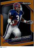 Thurman Thomas 2025Prizm Black Orange 34/49 JERSEY NUMBER Buffalo Bills