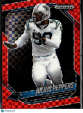 Julius Peppers 2025 Prizm Black Red Checkerboard /75 Carolina Panthers