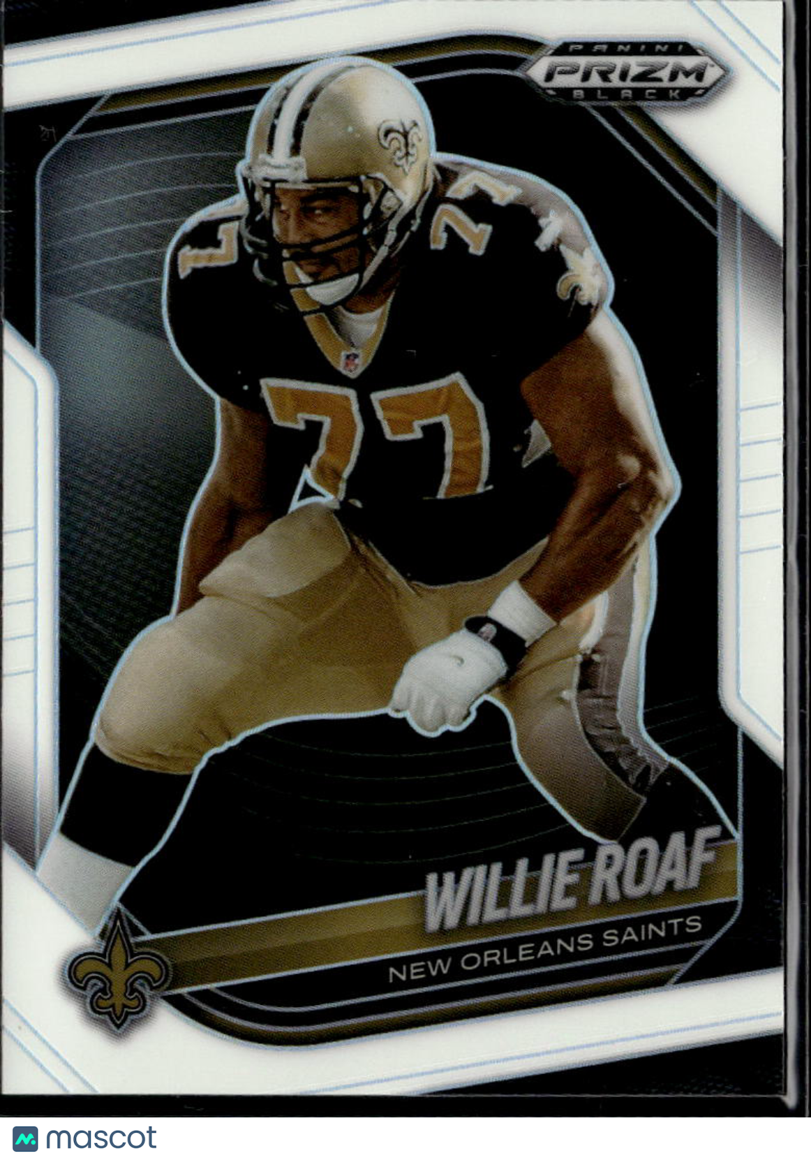 Willie Roaf 2025 Prizm Black White /175 New Orleans Saints
