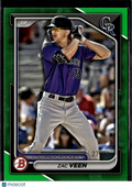 Zac Veen 2024 Bowman Draft Green Border /99 Colorado Rockies
