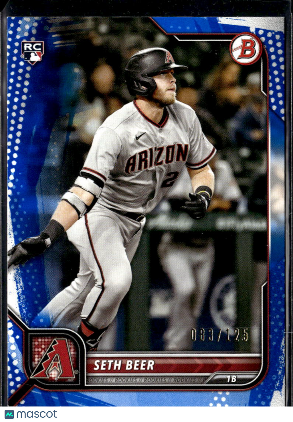 Seth Beer 2022 Bowman RC Rookie Blue /125 Arizona Diamondbacks