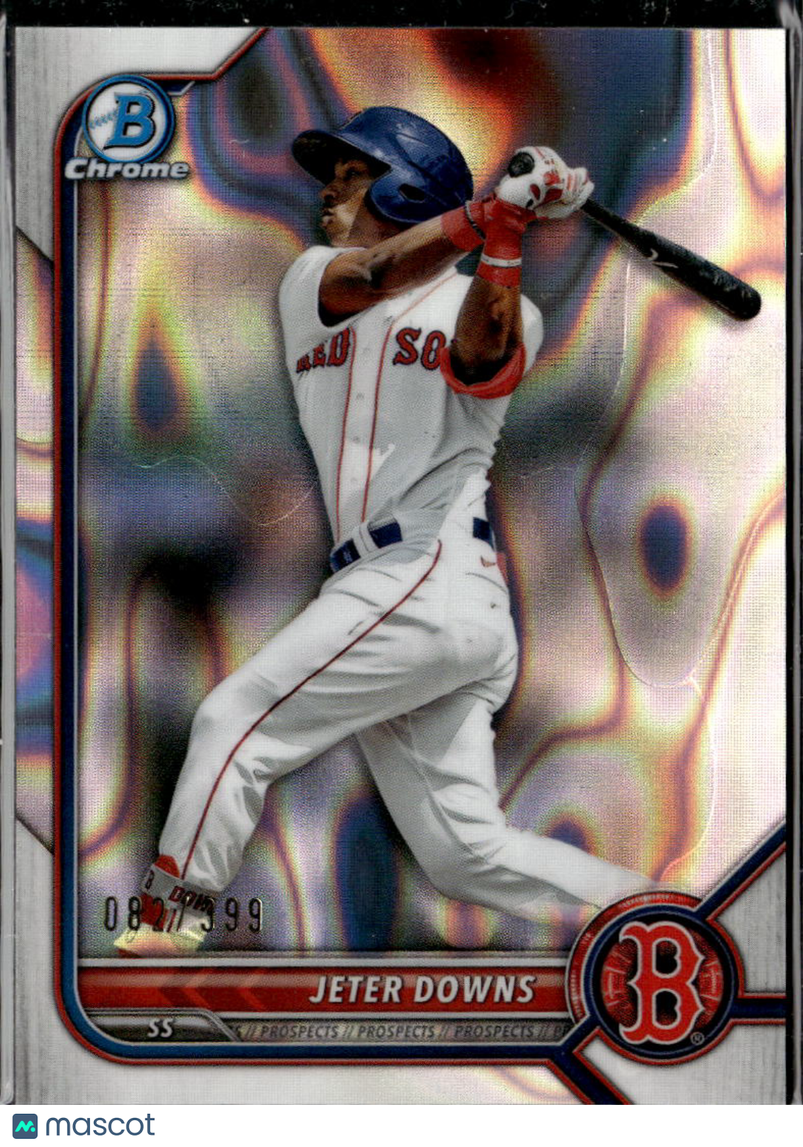 Jeter Downs 2022 Bowman Chrome Lava Refractor /399 Boston Red Sox