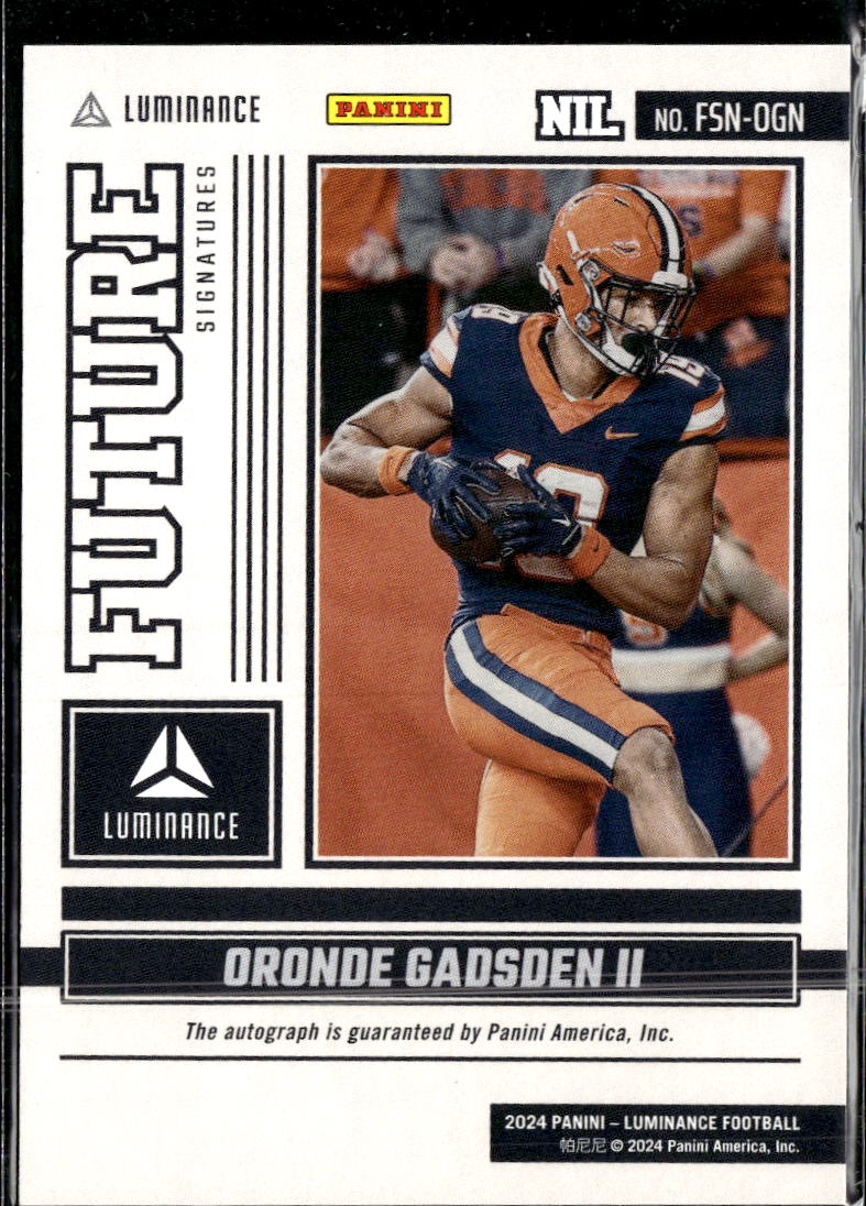 Oronde Gadsden II 2024 Luminance Autograph Auto Syracuse Orange