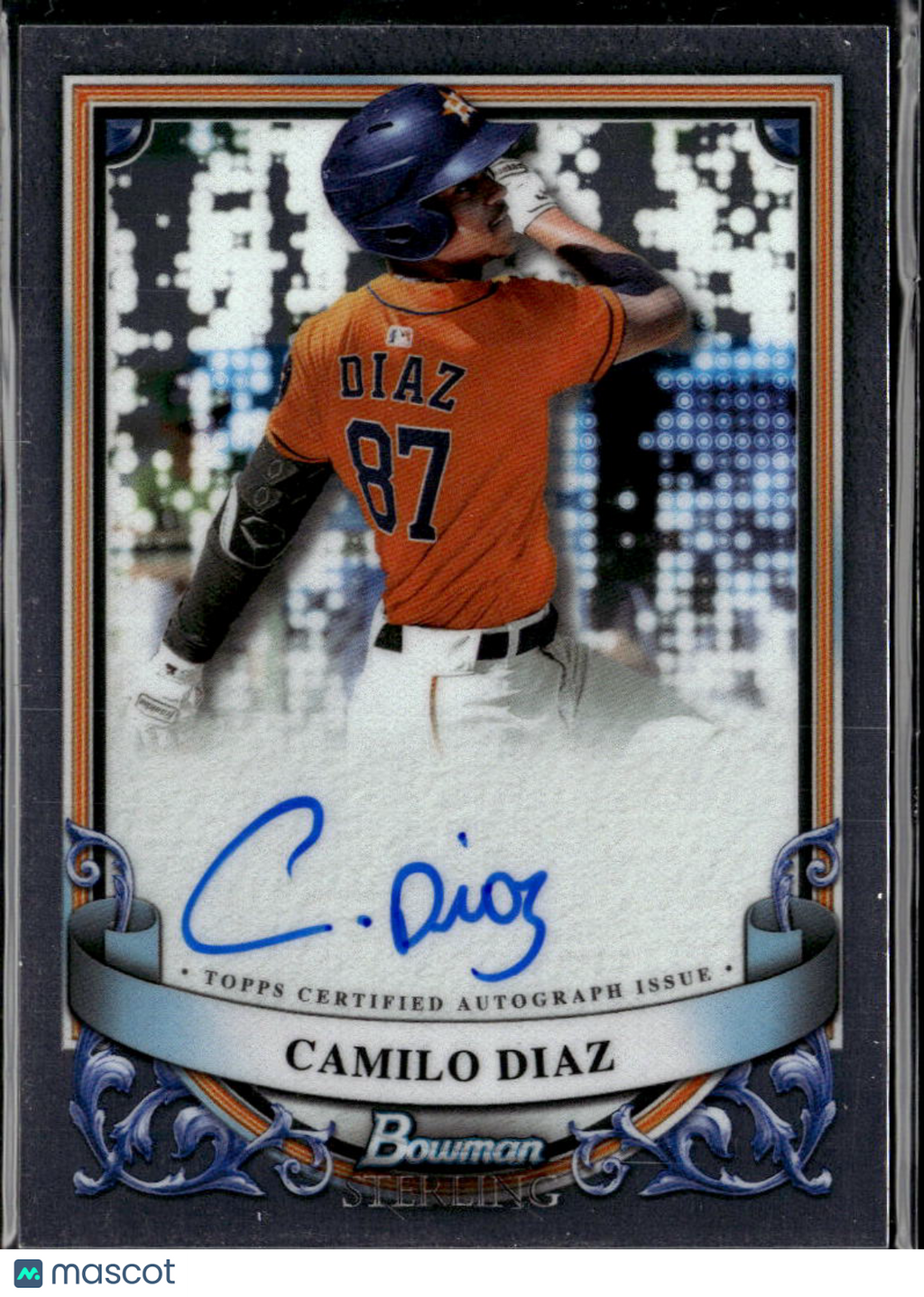Camilo Diaz 2024 Bowman Sterling Auto Autograph Houston Astros