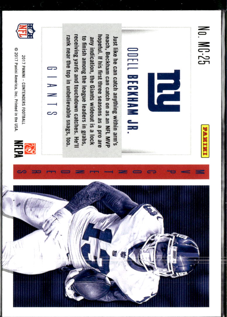 Odell Beckham Jr. 2017 Contenders MVP Gold 32/99 New York Giants
