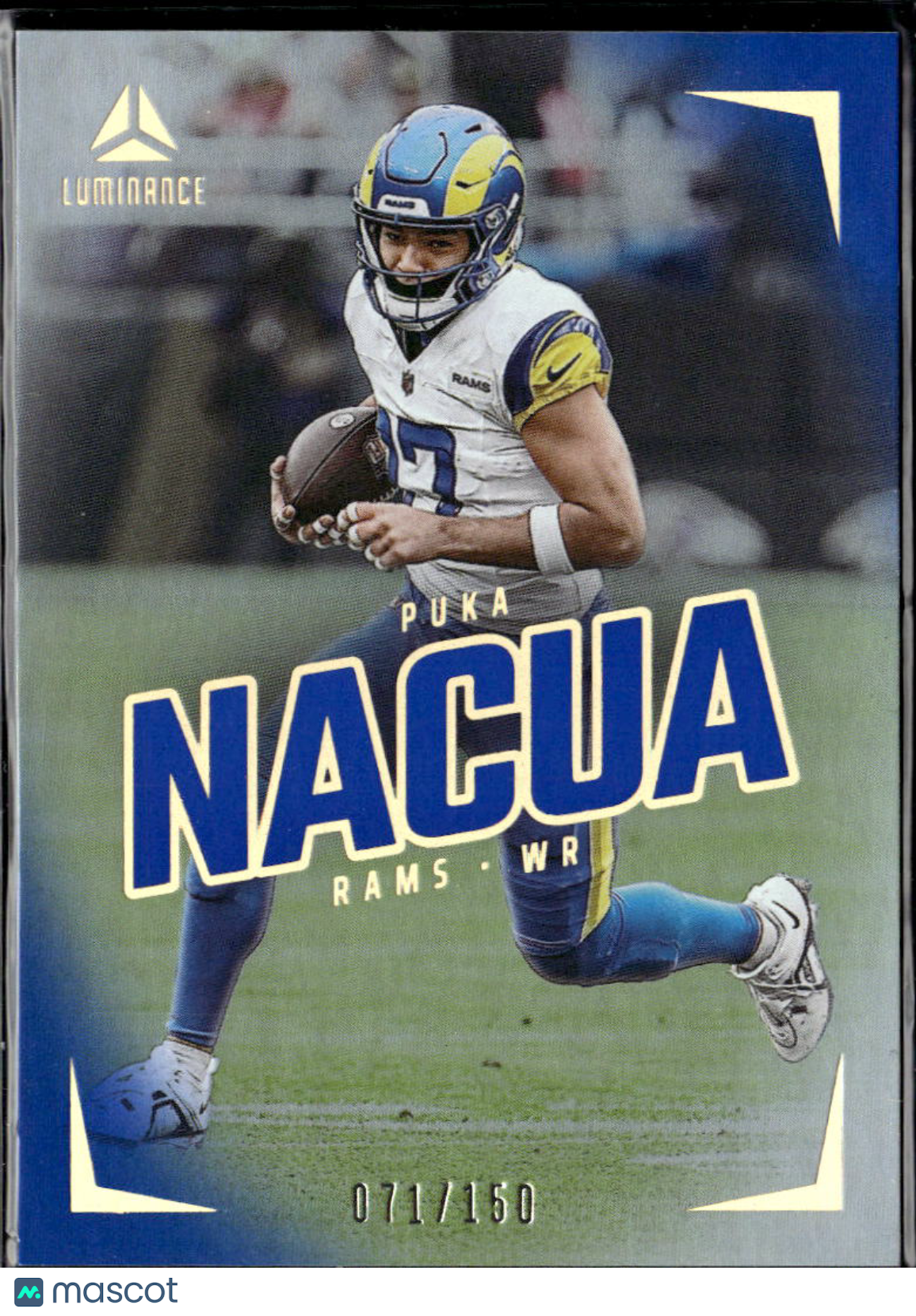 Puka Nacua 2024 Luminance Blue /150 Los Angeles Rams