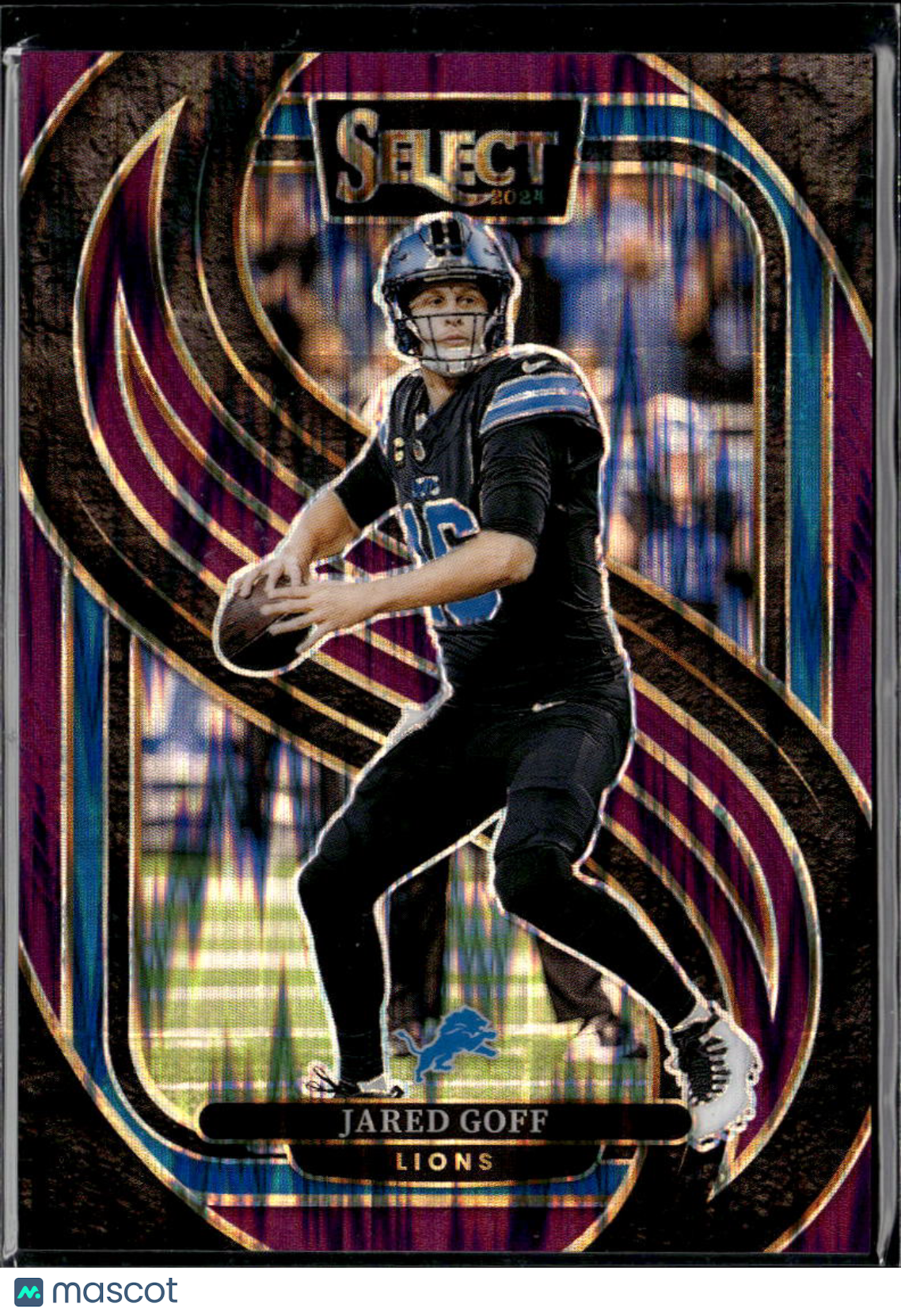 Jared Goff 2024 Select Purple Shock 59/360 Detroit Lions