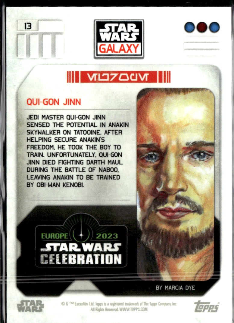 Qui-Gon Jinn 2023 Topps Star Wars Celebration Europe #13