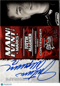 Justin Allgaier 2010 Press Pass Wheels Auto Autograph NASCAR 15/81
