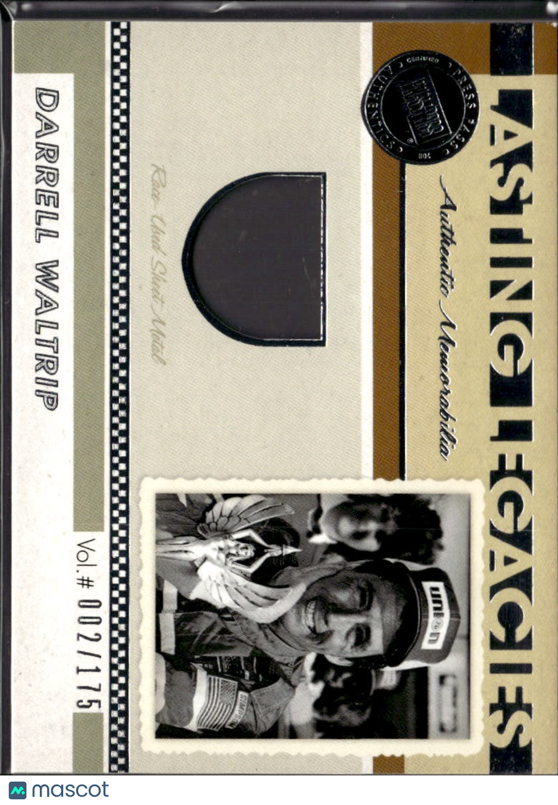 Darrell Waltrip 2011 Press Pass Legends Race Used Shirt Patch NASCAR /175