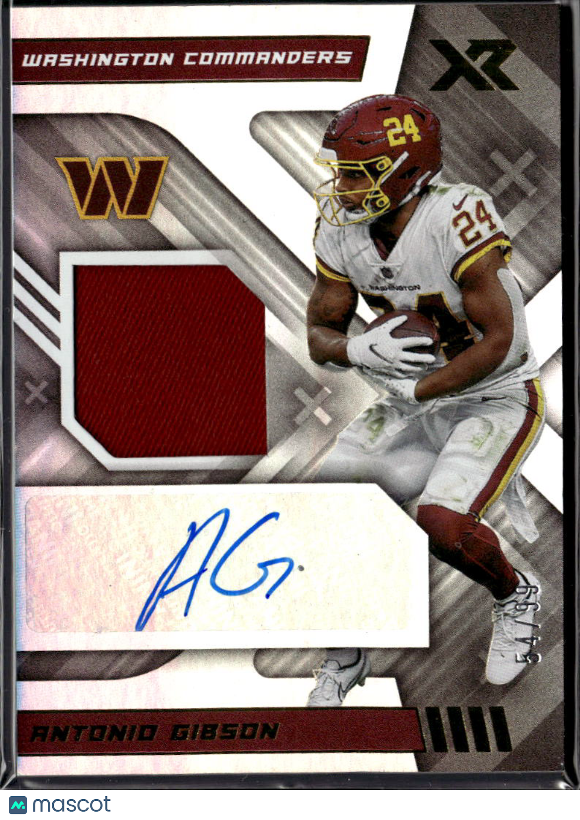 Antonio Gibson 2022 XR Auto Autograph Patch /99 Washington Commanders