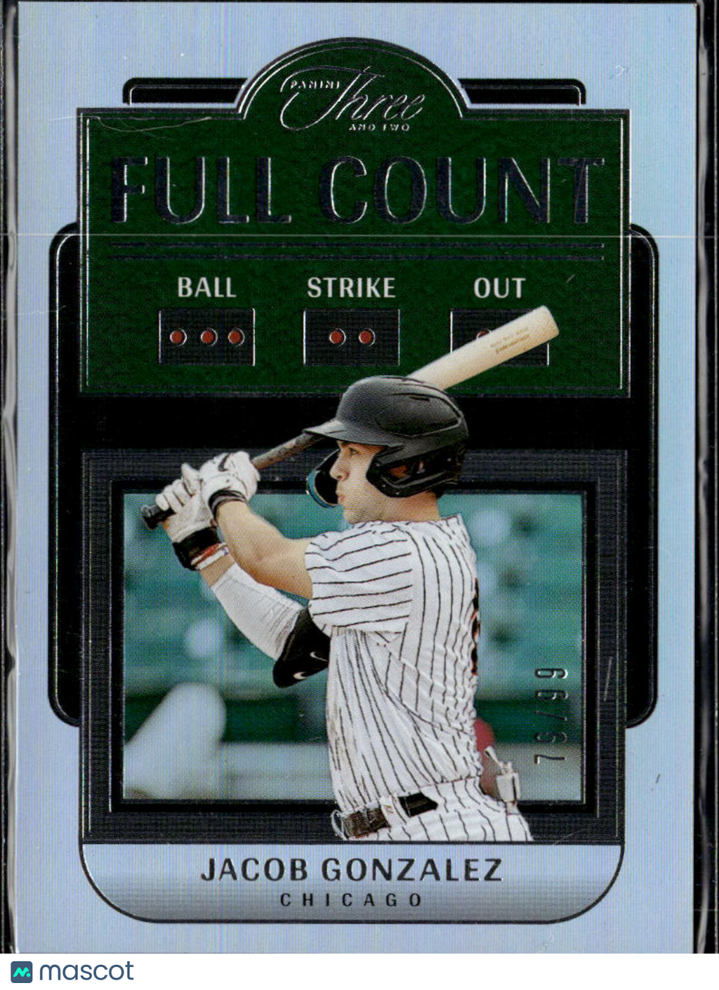 Jacob Gonzalez 2024 Panini Three and Two Rookie RC Chicago White Sox 79/99