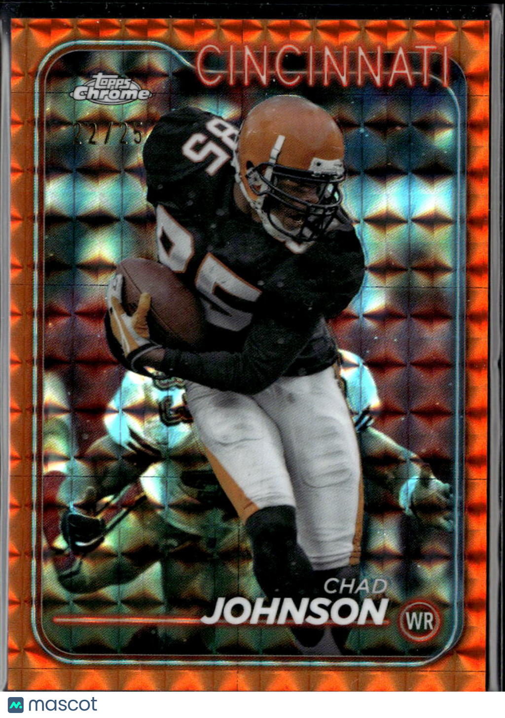 Chad Johnson 2024 Topps Chrome Orange Refractor Cincinnati Bengals 22/25