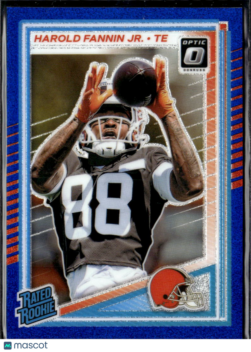 Harold Fannin Jr. 2025 Optic Rated Rookie Blue Glitter Cleveland Browns