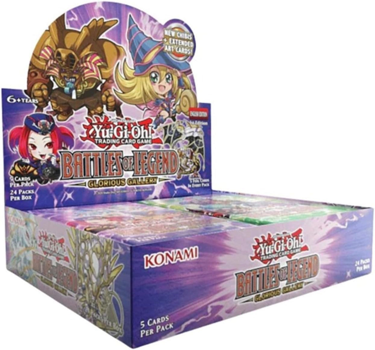 Yu-Gi-Oh! Trading Card Game: Battle of Legends Glorious Gallery Booster Display