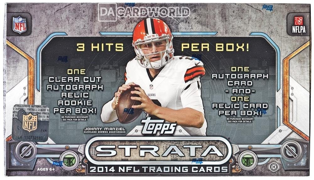 2014 Topps Strata Hobby Box 18 Packs 6 Card 3 Hits per Box
