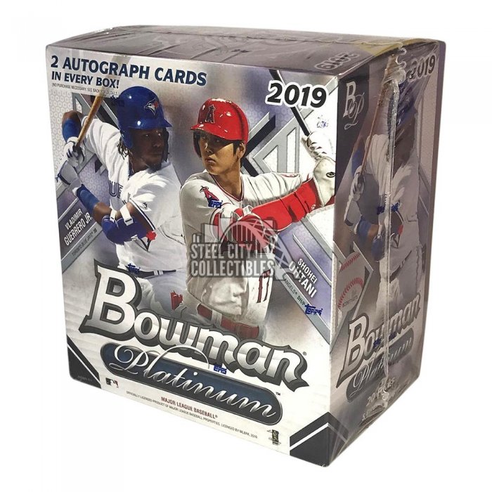 2019 Topps Bowman Platinum Baseball Monster Box- 2 Autographs per Box