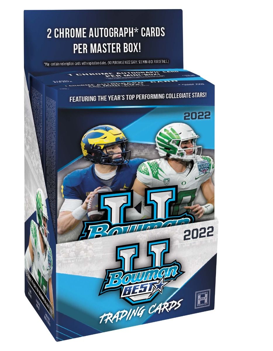 2022 Bowman s Best University Football Factory Sealed Hobby Box