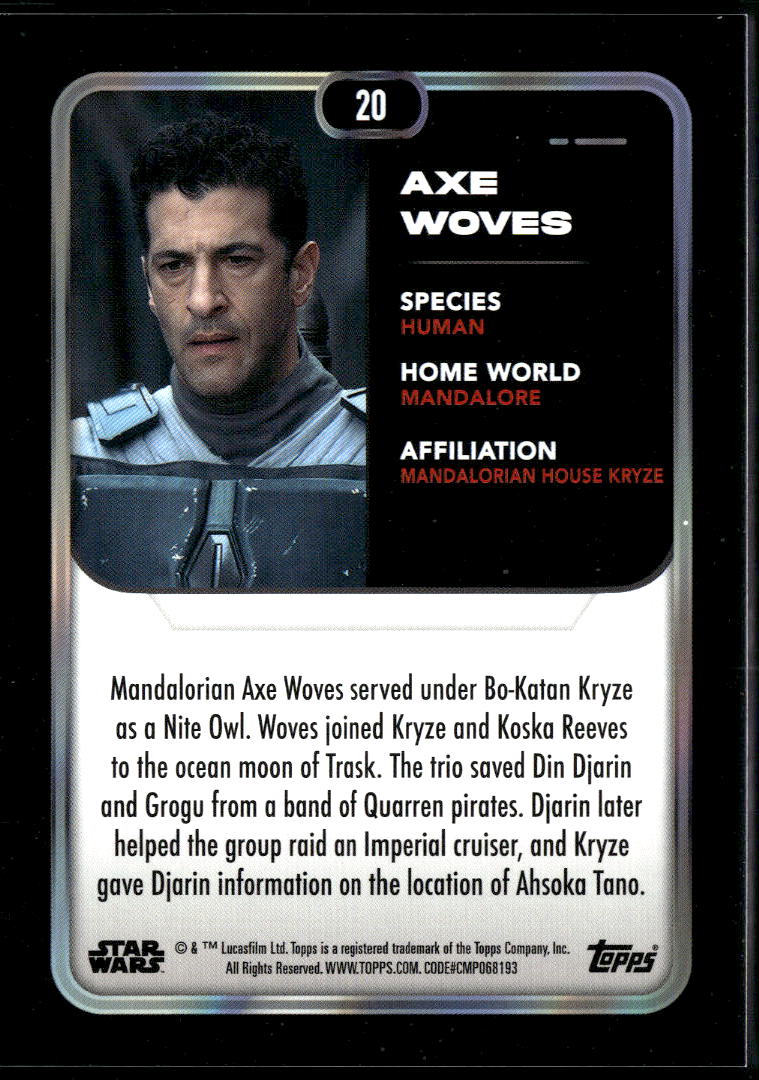 Axe Wolves Topps Star Wars Andor Red 130/199 #320