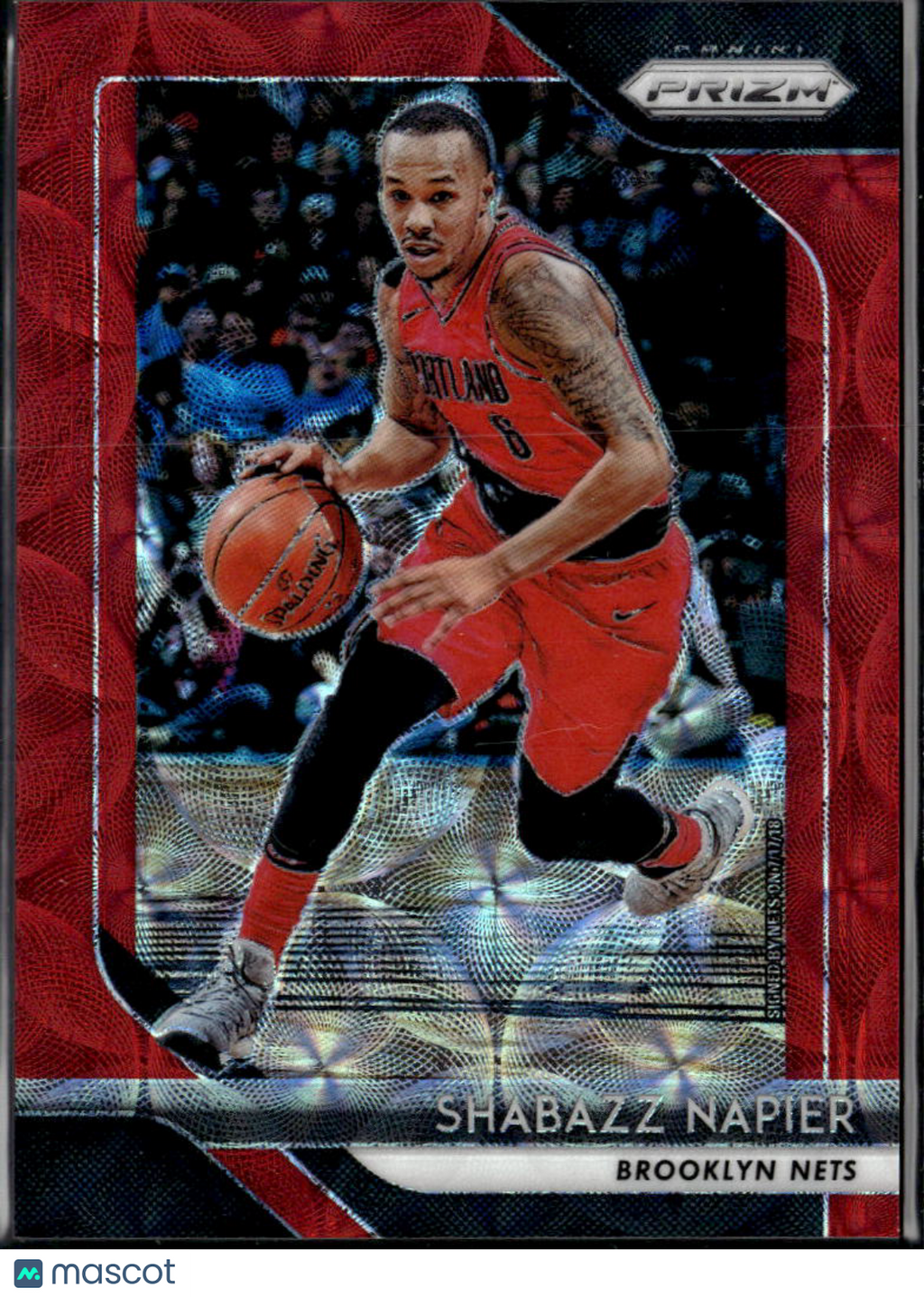 Shabazz Napier 2018 Prizm Red Choice /88 Nets Trail Blazers