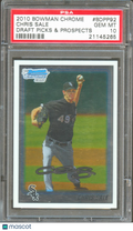 Chris Sale 2010 Bowman Chrome 1st Rookie RC Chicago White Sox #92 PSA 10