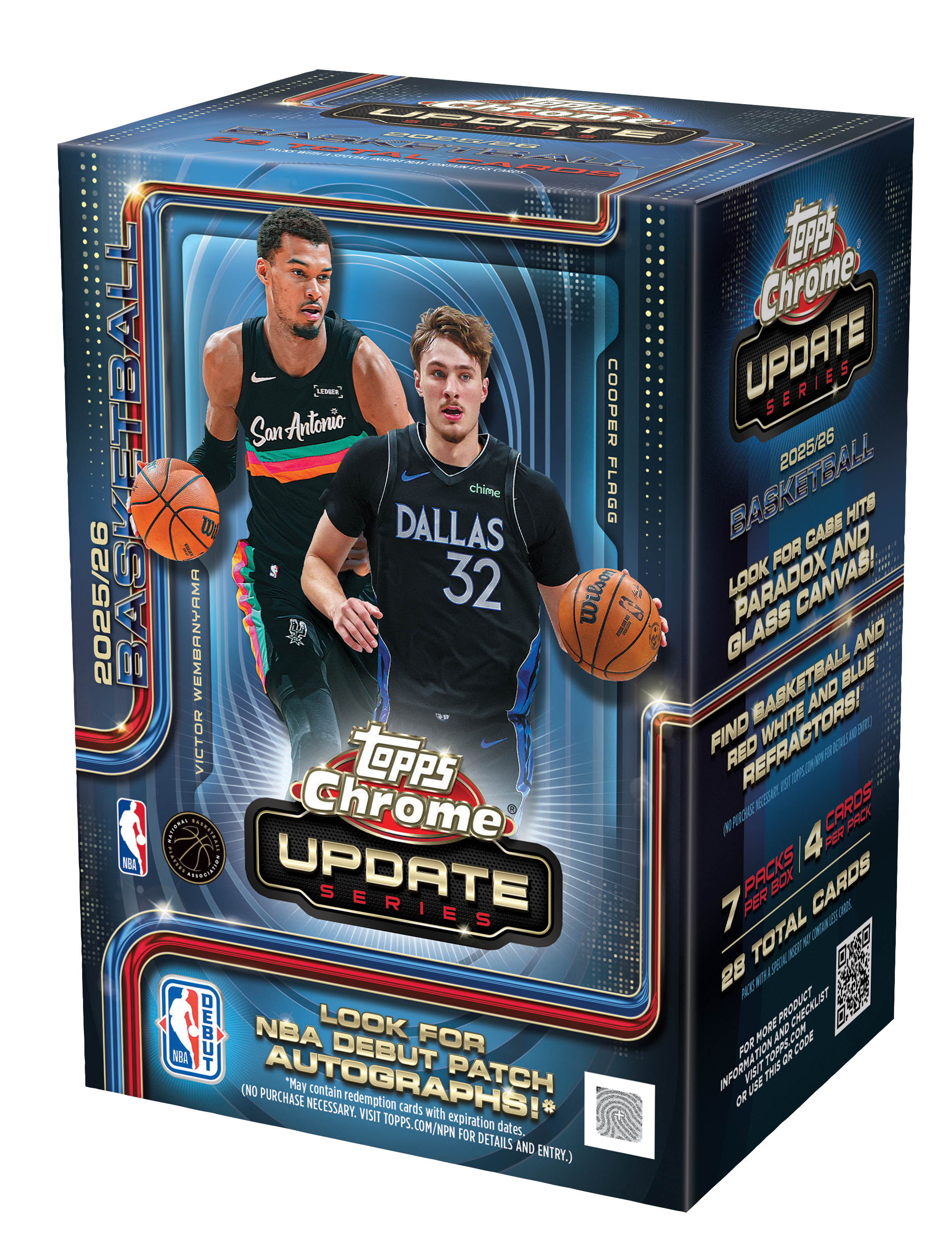 2025-26 Topps Chrome Update Basketball Blaster Box (Presell)