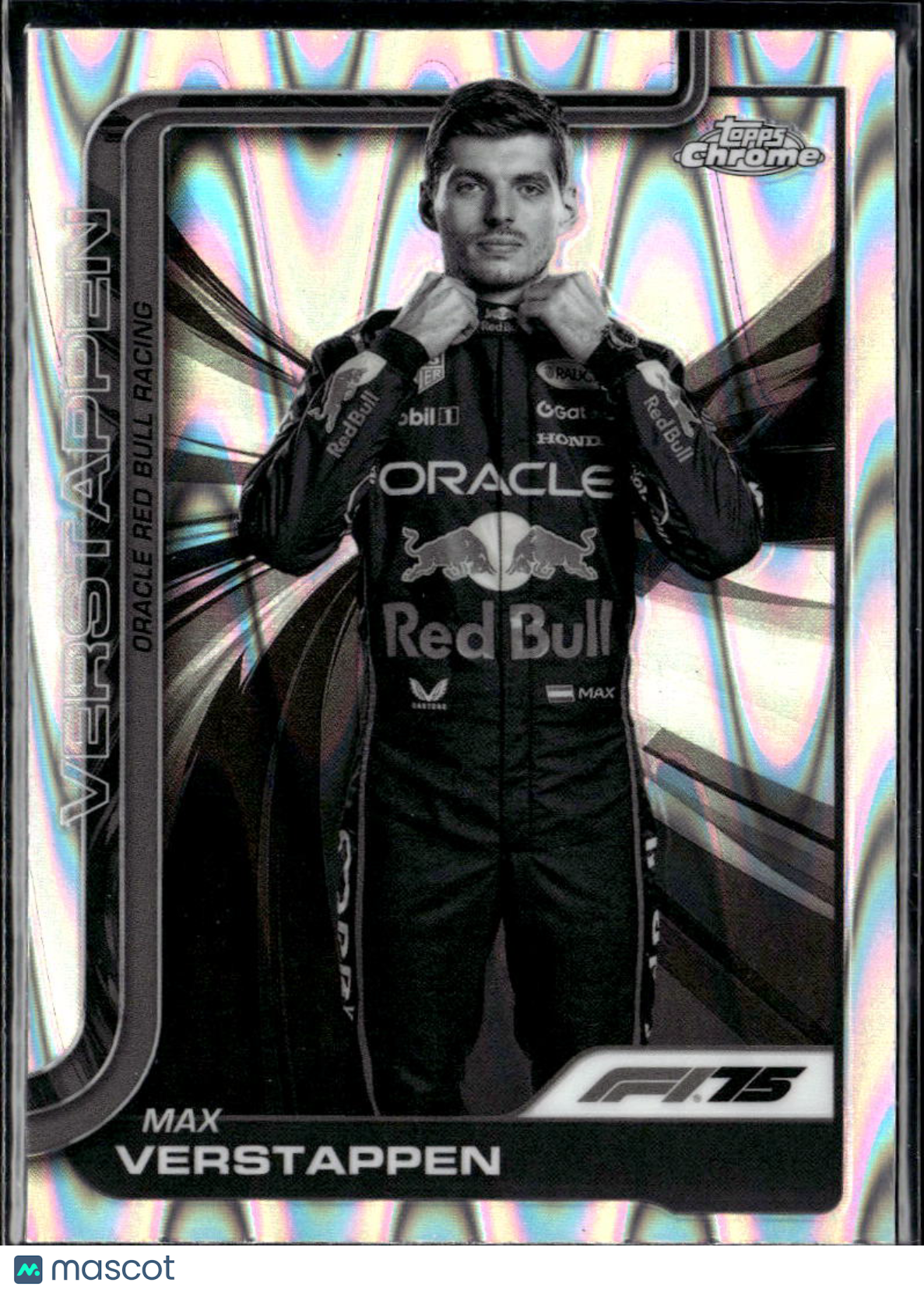 Max Verstappen 2025 Topps Chrome F1 RayWave Refractor Oracle Red Bull Racing