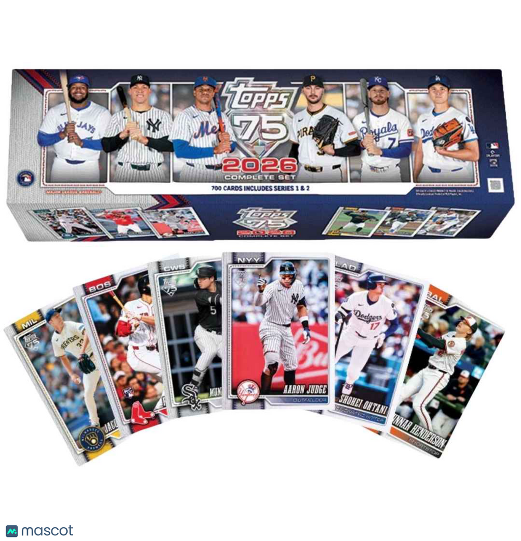 2026 Topps Baseball Factory Complete Set Box (Hobby Version)