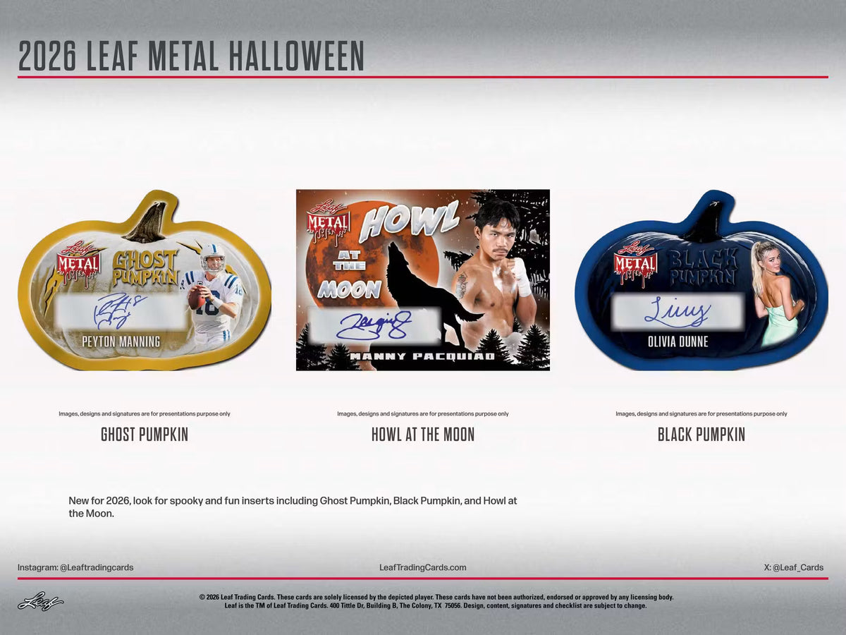 2026 Leaf Metal Halloween