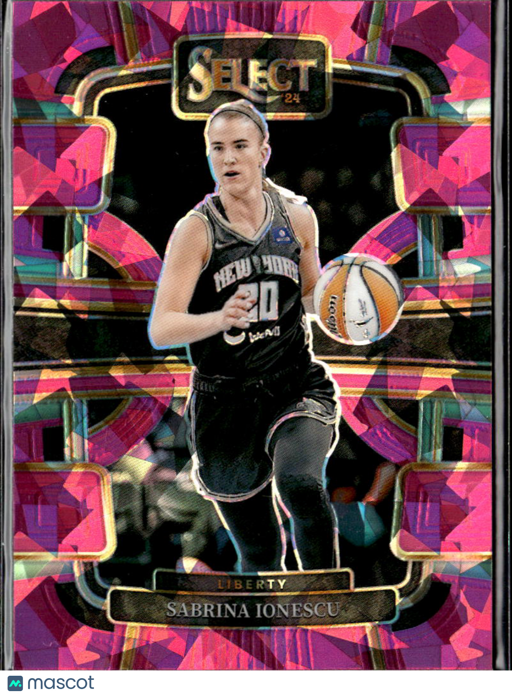 Sabrina Ionescu 2024 Select Pink Cracked Ice New York Liberty